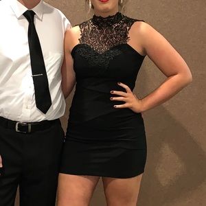 Formal Black fitted dress